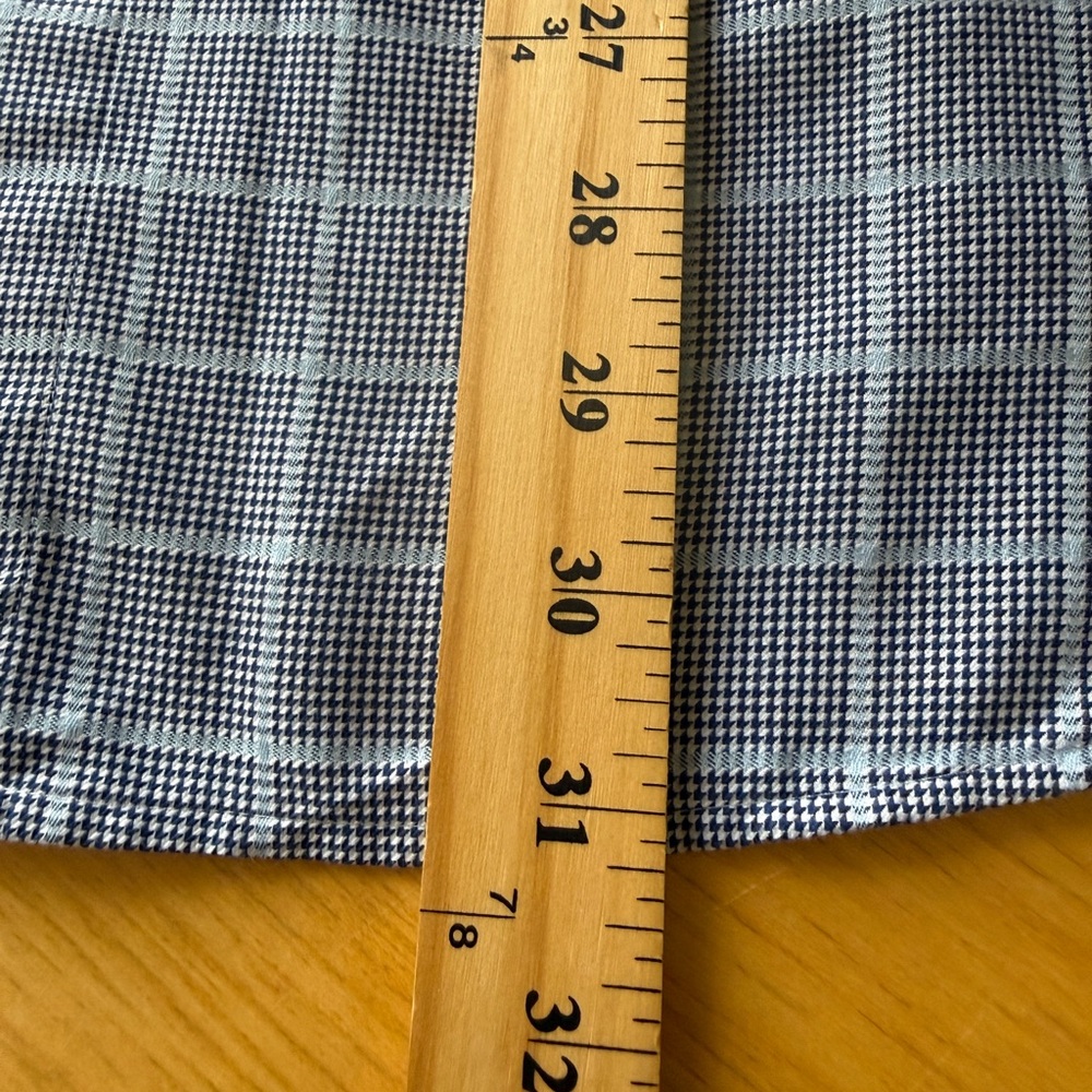 Peter Millar Gray Checkered Button Down Shirt - image 8